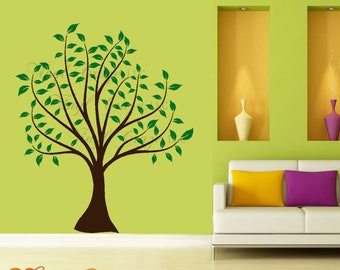 Spring Tree with leaves - Vinyl Wall Decal