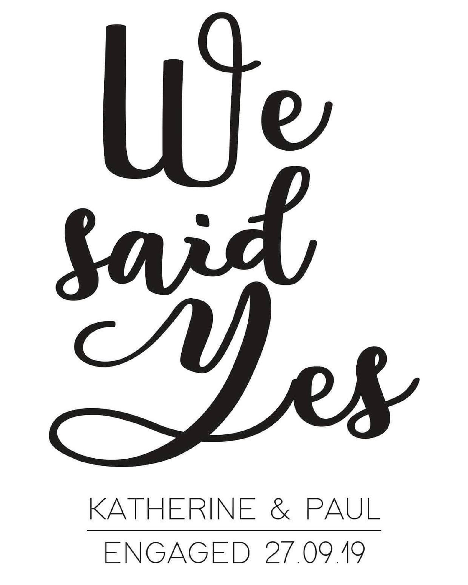 Heart hands or We said yes A4 Prints graphic black white | Etsy
