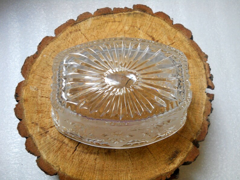 Vintage crystal salad bowl glass fruit bowl glass salad bowl crystal candies bowl soviet crystal bowl crystal serving dish glassware