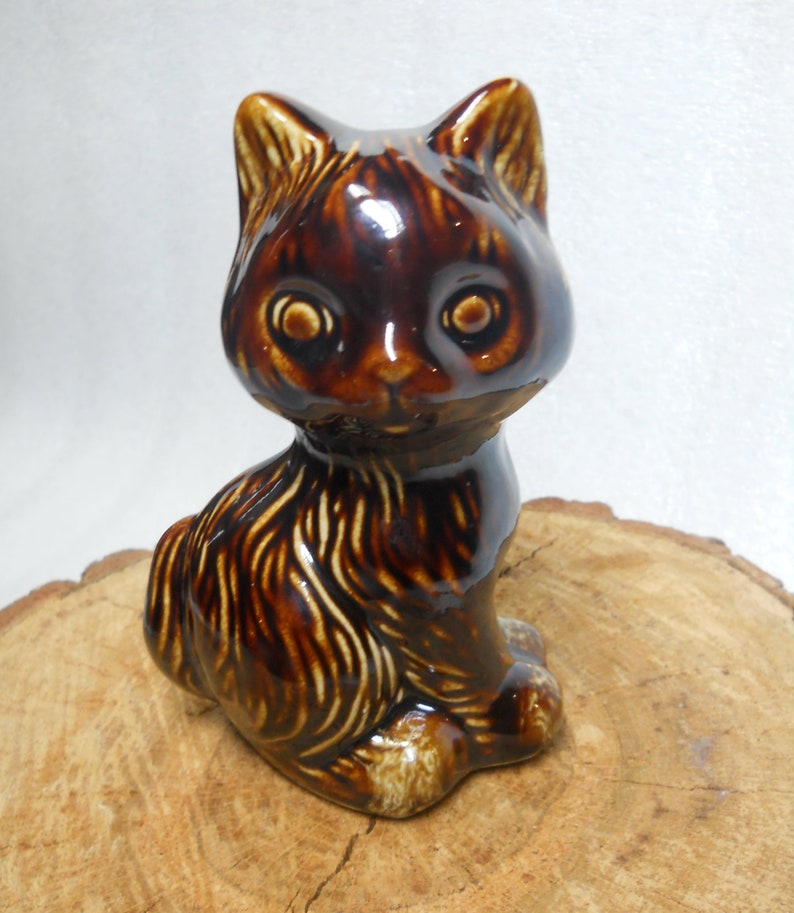 Ceramic cat money box vintage saving box never use old coin Etsy