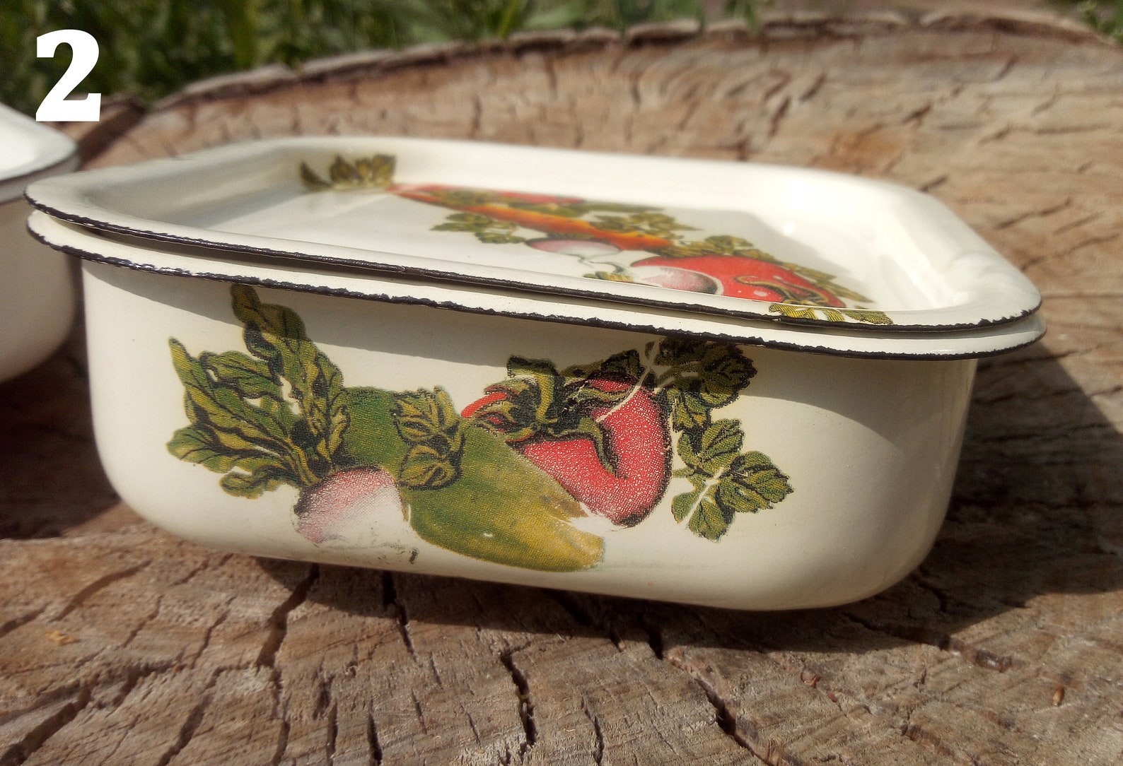 Enamel kitchenware Enamel container Antique enamelware Etsy