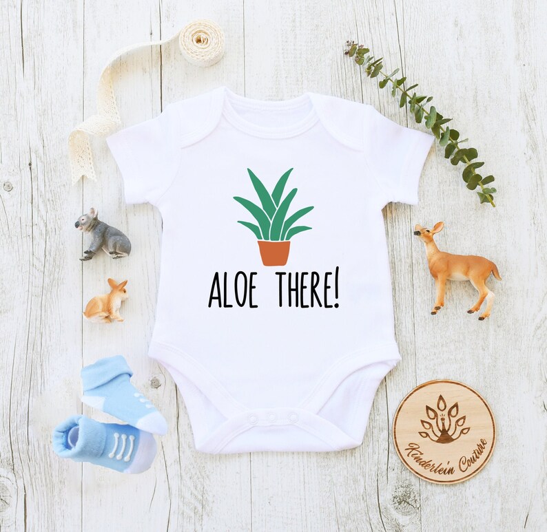 Aloe There Baby Onesies® Funny Baby Onesies® Funny Baby Body Etsy