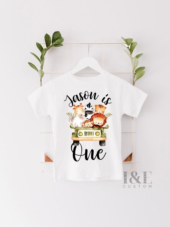 aprender Chirrido Día del Maestro Camisa de primer cumpleaños de Safari Animal / Camisa de - Etsy España