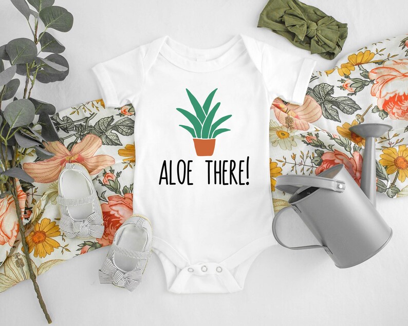 Aloe There Baby Onesies® Funny Baby Onesies® Funny Baby Body Etsy