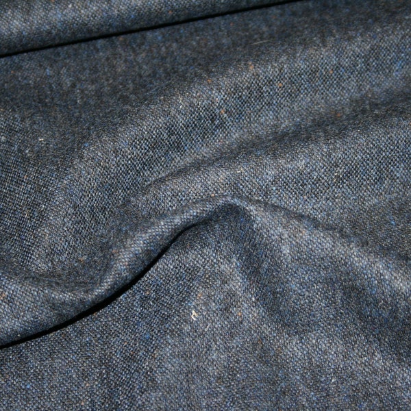 1,5m hochwertiger Tweed, dunkelblau