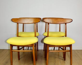 Krzesło Krzesła Hałas Vintage żółty vintage