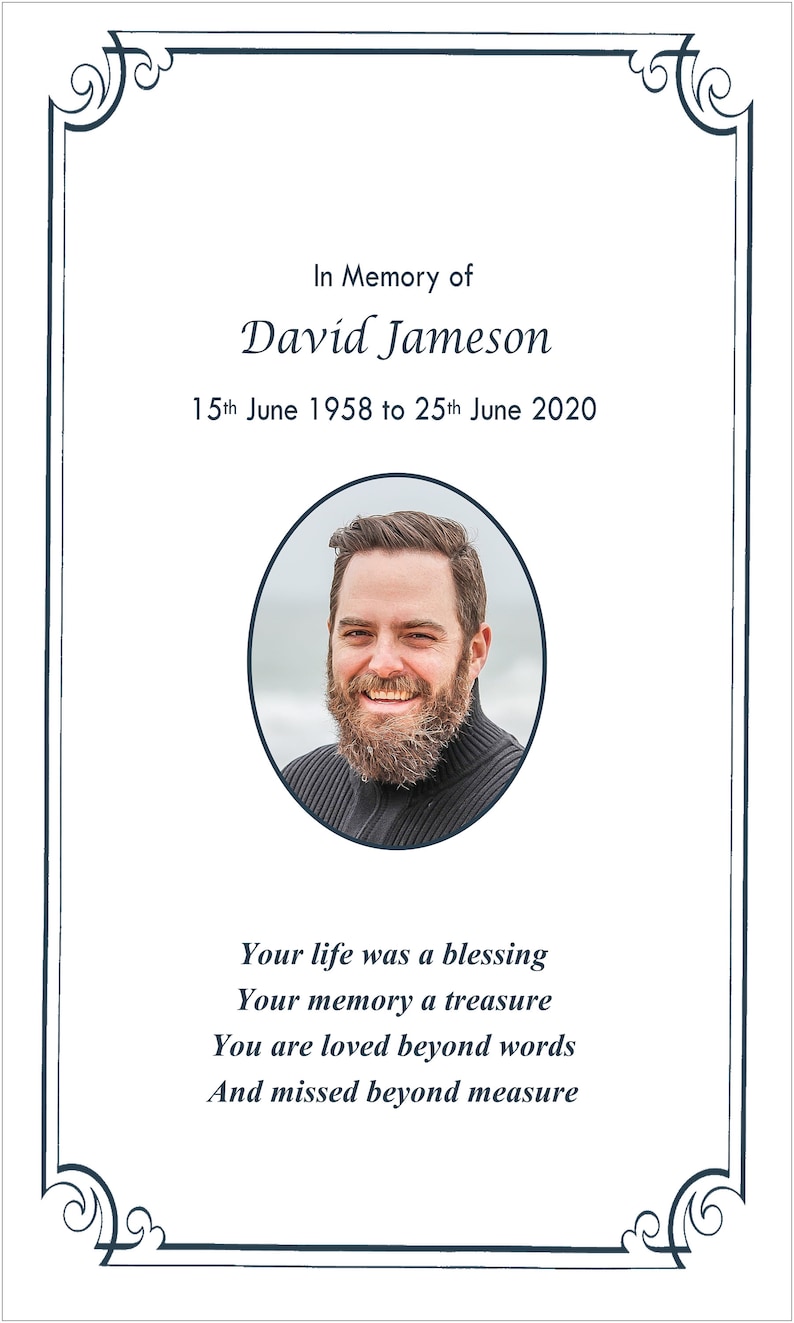 personalised-laminated-memorial-cards-funeral-etsy