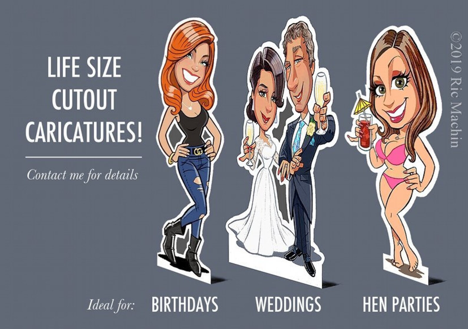 Life Size Caricature Cutouts Collection ONLY Etsy