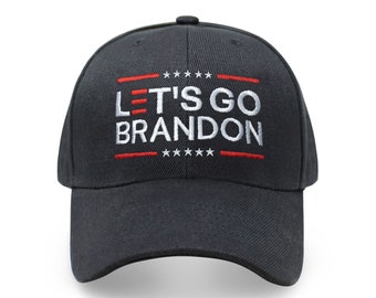 Let's Go Brandon Premium Embroidered Baseball Cap For Men Women FJB USA Trump 2024 Trending Structured Ball Caps Trucker Hats Plain Beanies