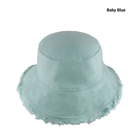 Frayed Bucket Hats for Women Men Unisex 