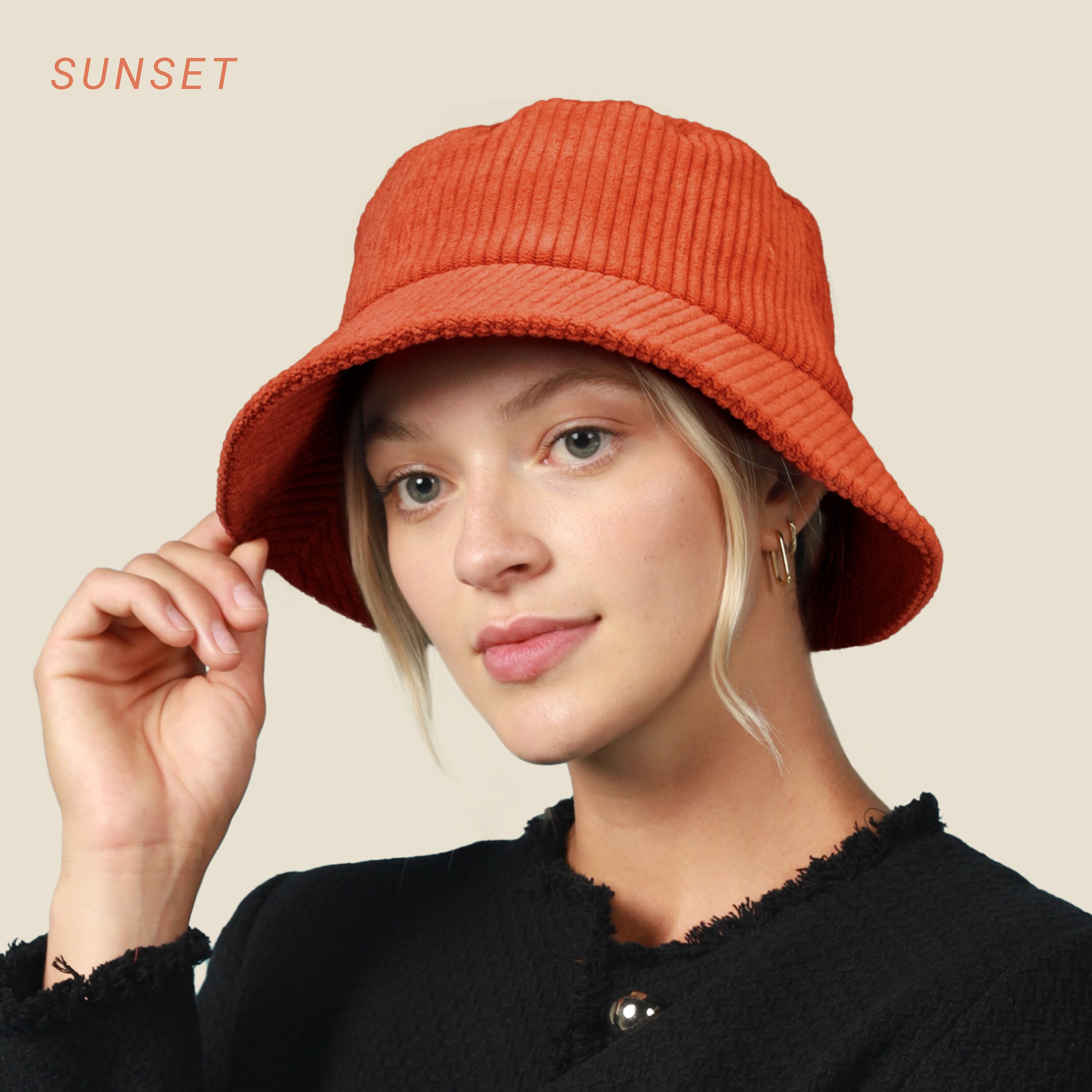 Women Soft Warm Winter Quilted Bucket Hat Foldable Cap New