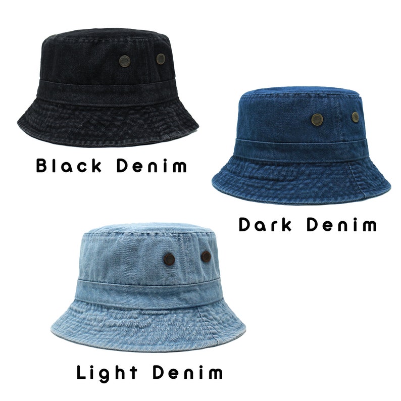 Everyday Cotton Style Bucket Hats Unisex Trendy Lightweight Etsy