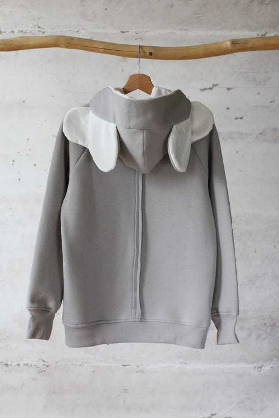 Elephant Ear Zip-up Hoodie, Men's Animal Lover Sweatshirt - Etsy