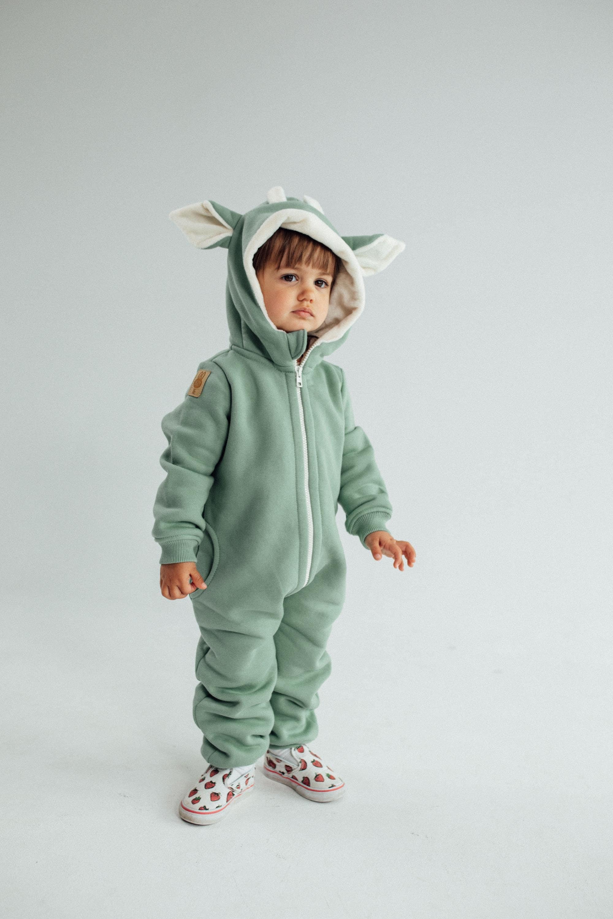 Produktbild von Hao Baby New Winter Baumwolle Säugling Stram Pler Anzug Santa Elk Und Stilvolle