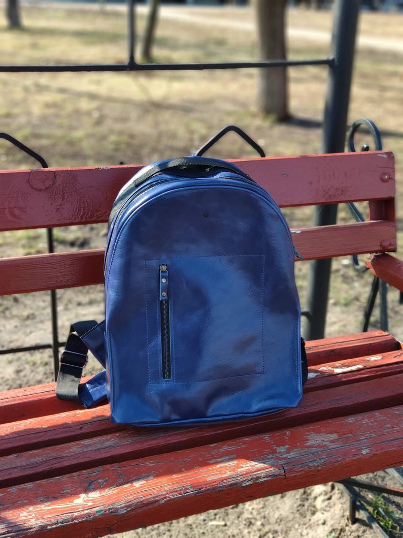 Leather Zipper Backpack Small Travel Rucksack Unisex Vegan Backpack Personalized Purse Leather Rucksack Laptop Backpack School Rucksack Bag