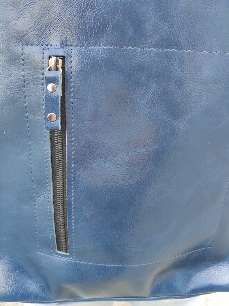 Leather Zipper Backpack Small Travel Rucksack Unisex Vegan Backpack Personalized Purse Leather Rucksack Laptop Backpack School Rucksack Bag