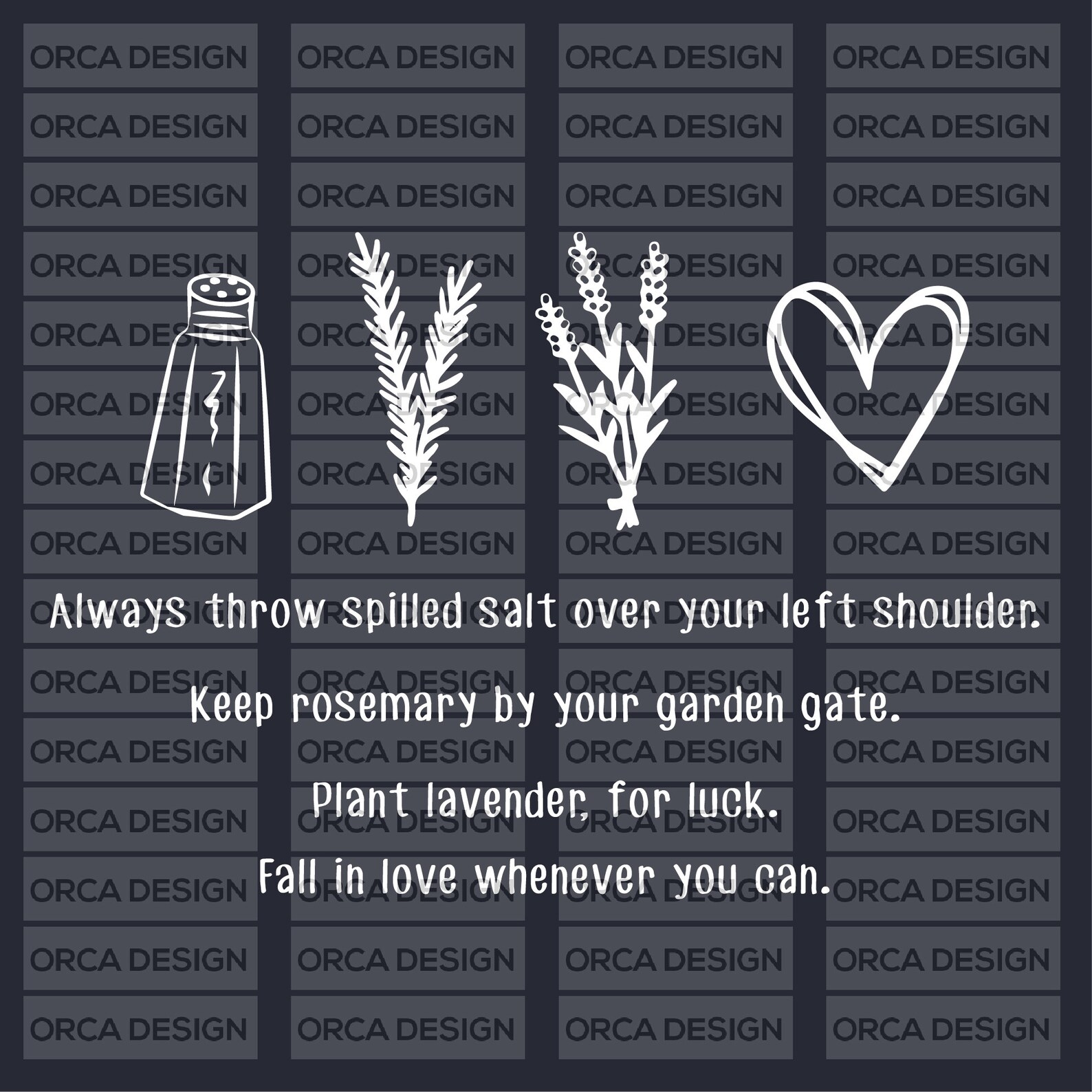 Always Throw Spilled Salt Over Your Left Shoulder Svg Png Etsy