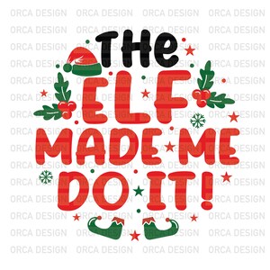 Alven "få mig att göra det"-cirkeln svg, för julprydnad, jul svg, png digital fil nedladdning