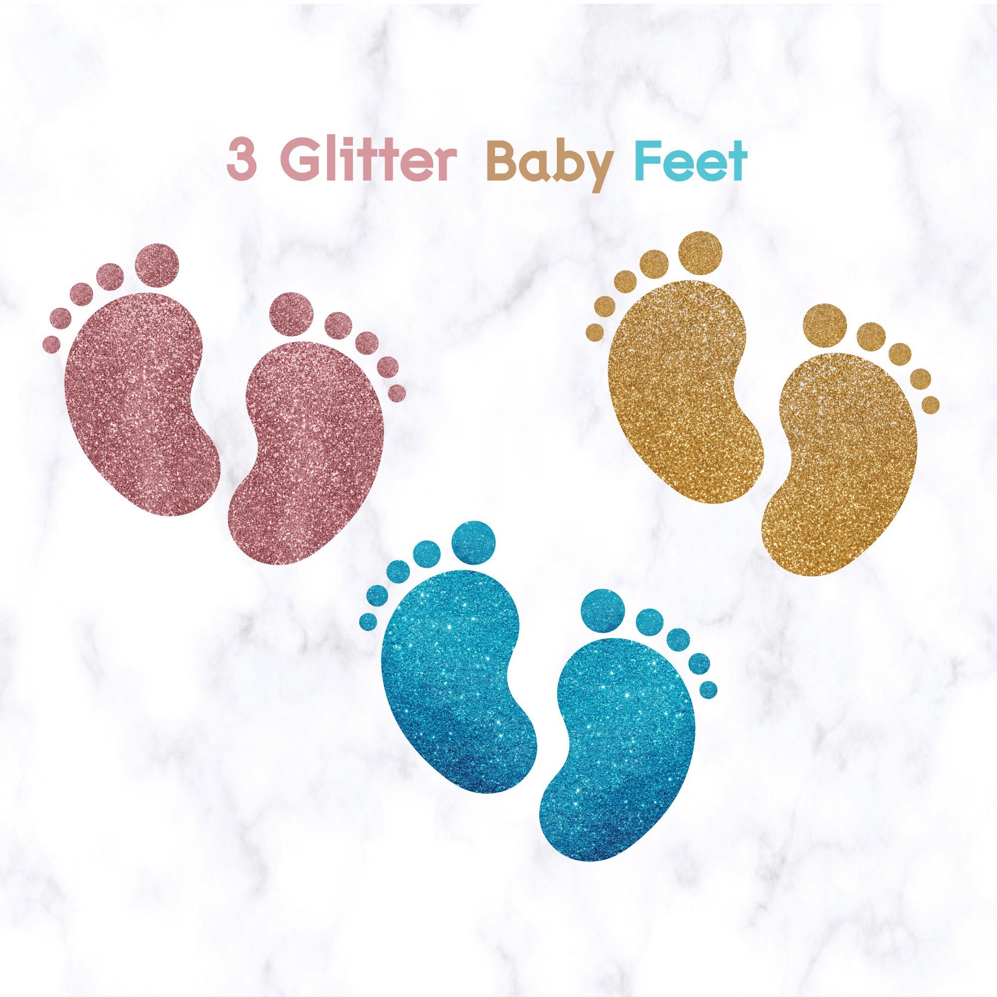 Baby Feet 3 Png Glitter Baby Feet glitter Foot Prints png