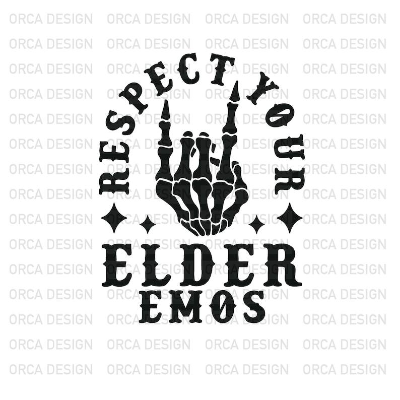 Respect Your Elder Emos Long Sleeve , Elder Emo Unisex, Goth Poppunk ...