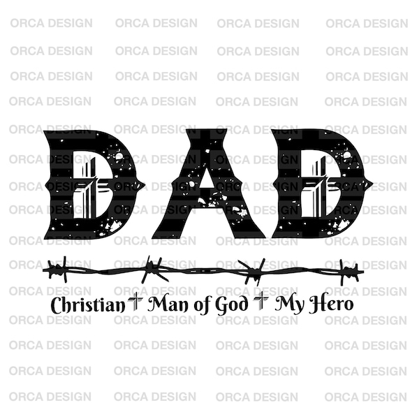 Dad christian, man of God, my hero Svg Png,Dad Christian Svg,digital file