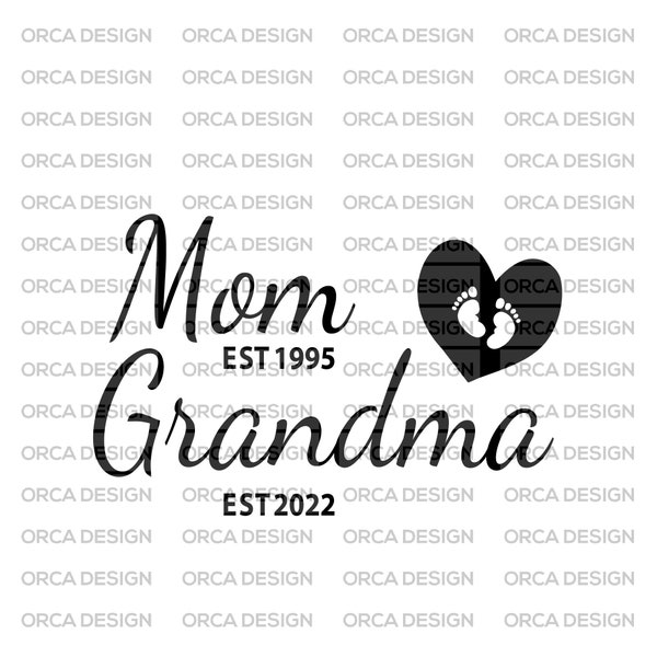 Mom Established Svg - Etsy