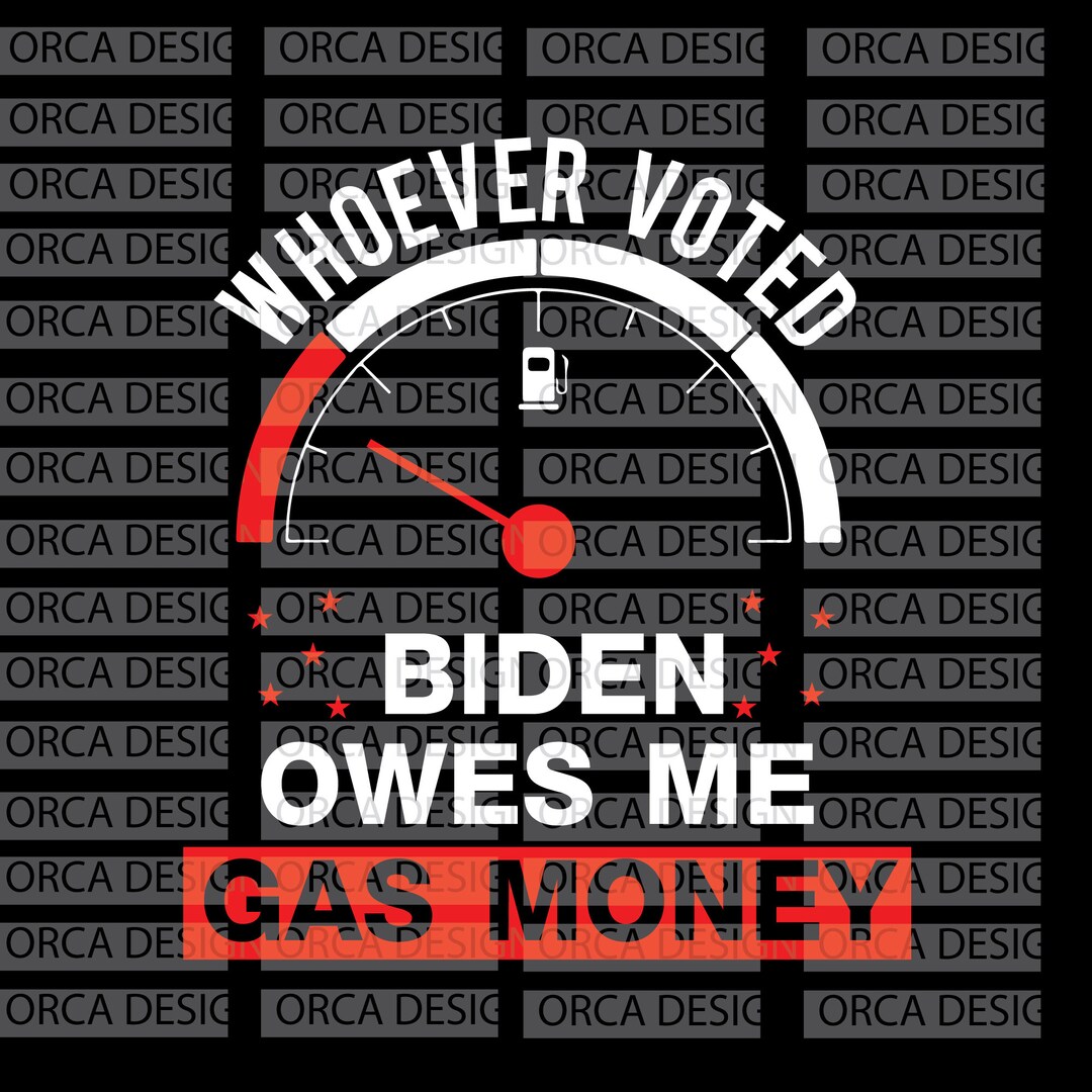 "Whoever Voted Biden Owes Me Gas Money" Bumper Sticker – 3M Vinyl Die Cut Decal, USA Made - View #6