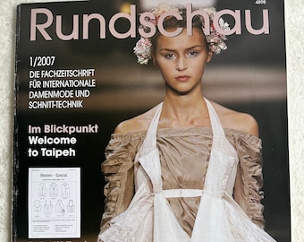 Millésime 2007 Divers magazines DAMEN RUNDSCHAU Magazine professionnel de la mode féminine internationale et de la technologie de coupe Patrons de couture Rares