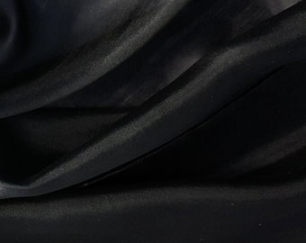Nicki foulard foulard en soie foulard pongé foulard de deuil visage couvrant la soie 55 x 55 cm (environ 22x22 pouces) petits foulards carrés pongé noir