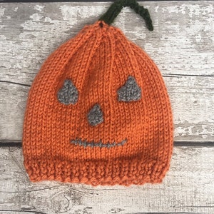 Halloween pumpkin beanie hat, childrens