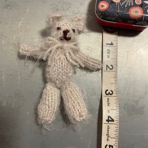 Fluffy teddy bear photography prop, matching romper large and small size