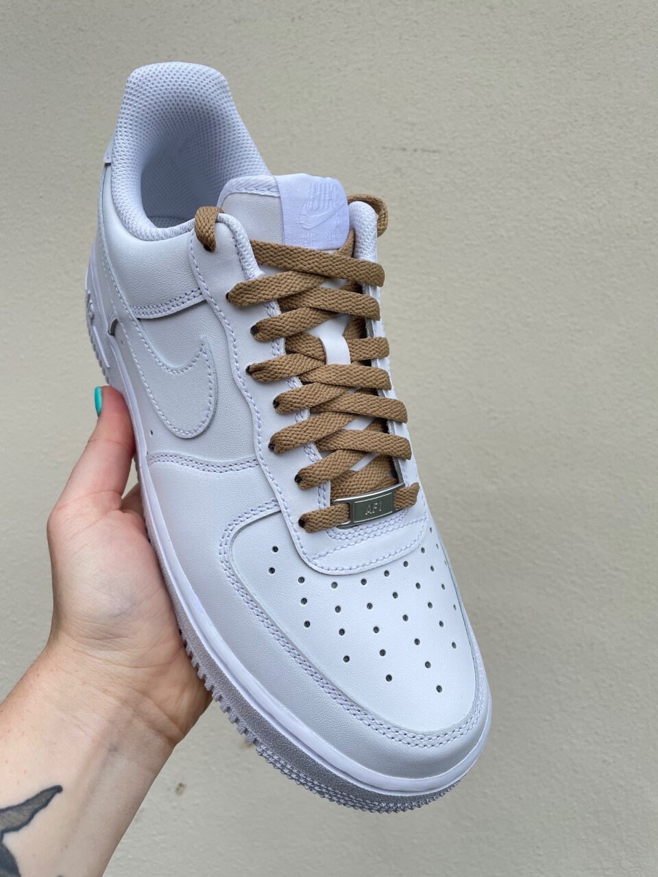 SneakerScience Air Force 1 Replacement Laces Taupe | Etsy