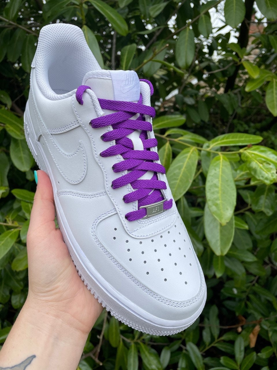 SneakerScience Air Force 1 Replacement Laces Bright Purple | Etsy