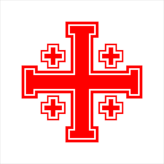 Jerusalem Kreuz Christian Symbol Wand Aufkleber und Bumper Etsy