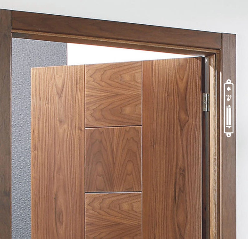 Mezuzah Sticker Jewish Symbol Door Decoration Vinyl Etsy