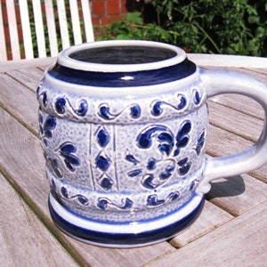 Vintage ceramic jug * vase * handle jug