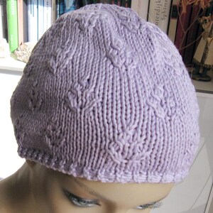 Vintage Beanie Hat Lilac