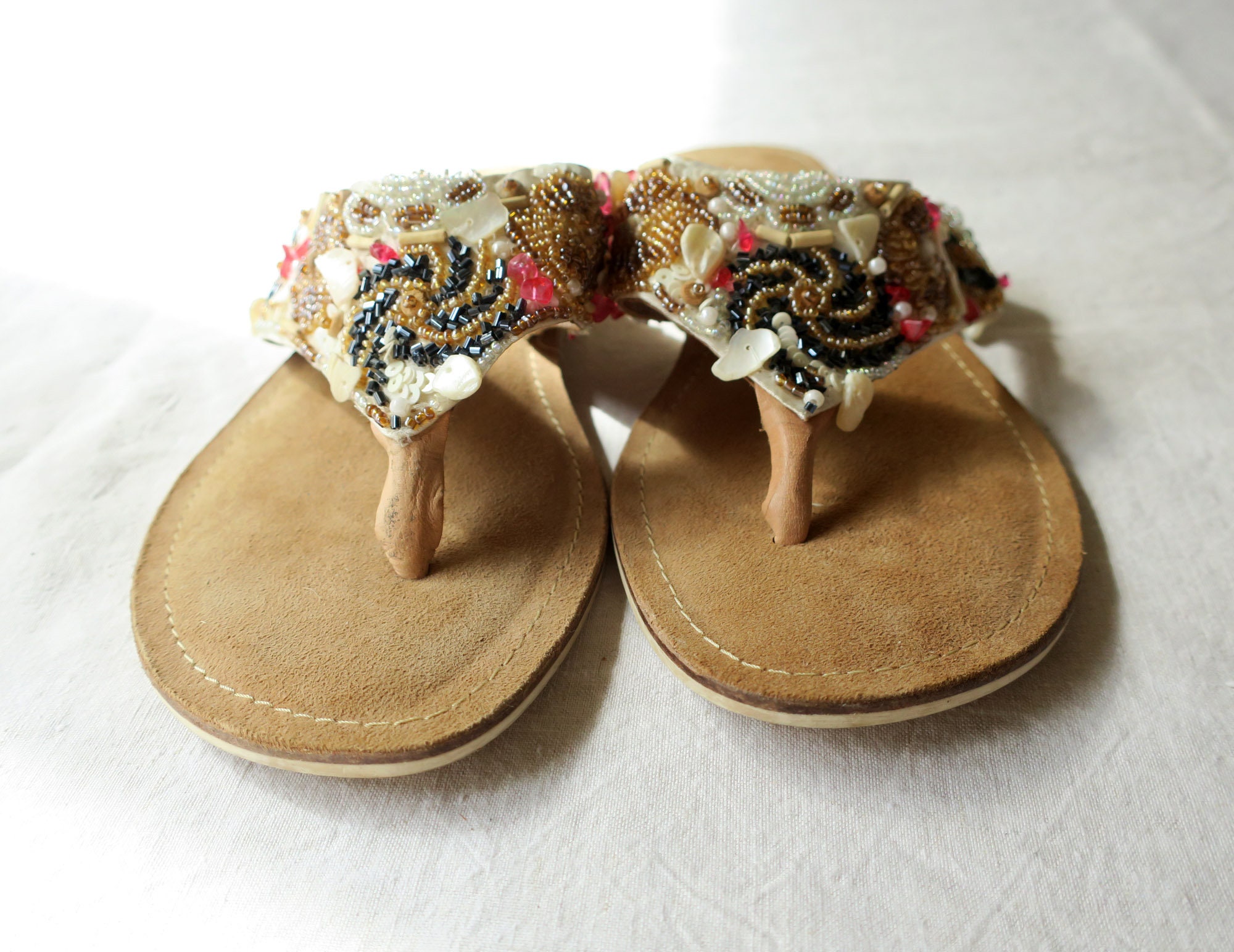 Ladies fancy flip flops shop