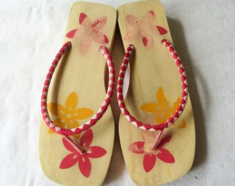 Vintage Zehen Sandale (EU 39) Flip Flop