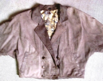 80s leather jacket, aviator jacket