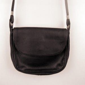 Vintage Leather Shoulder Bag 80s