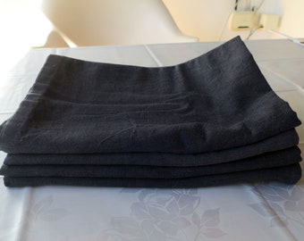 Vintage pillowcase Black heavy cotton quality floor cushion