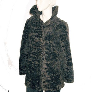 Vintage fur jacket Persian fur coat in brown