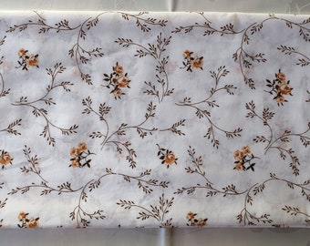 Vintage pillowcase with autumn flowers