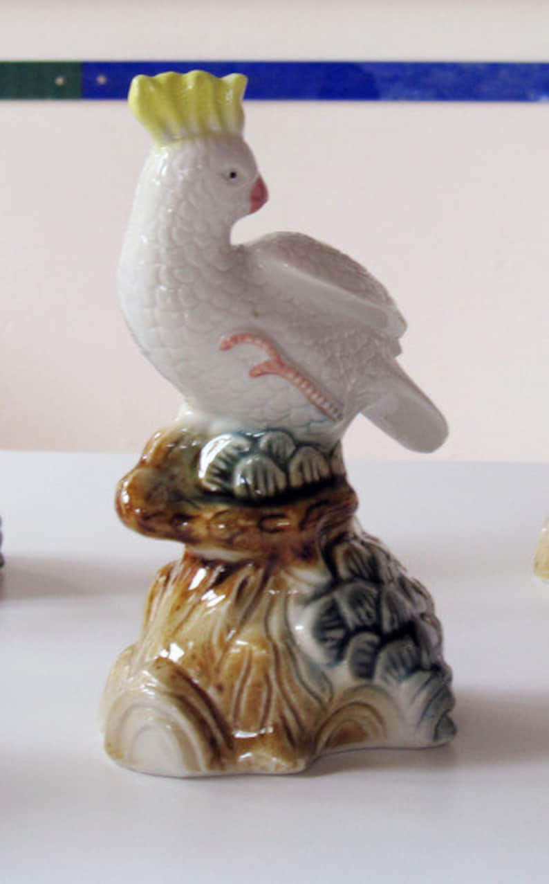 Porcelana cerámica de loro imagen 3