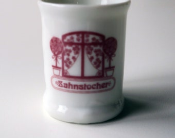 Vintage Porzellan Töpfchen für Zahnstocher