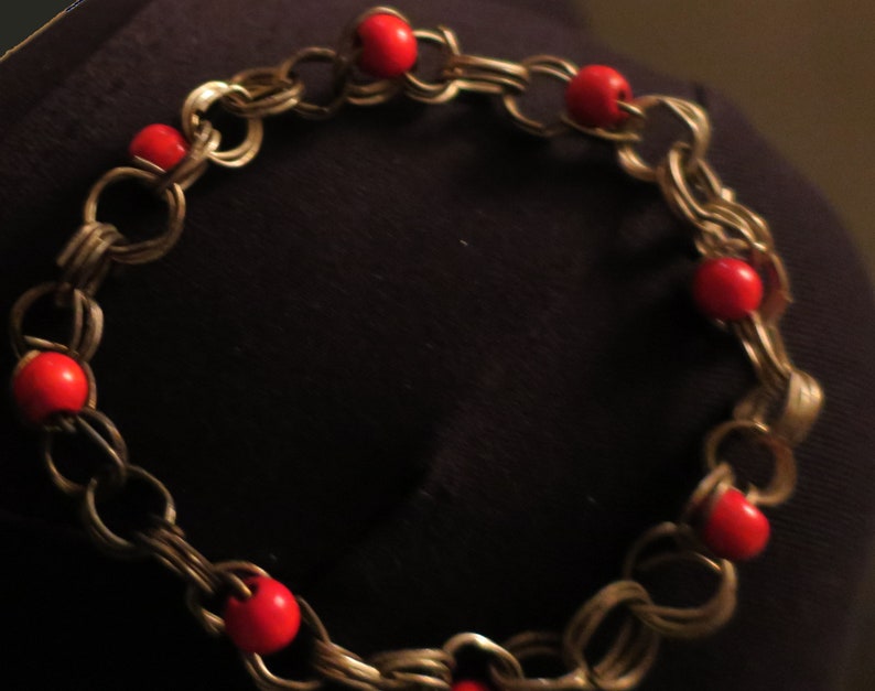 Vintage Set Silberschmuck Perlenkette mit Armband 70er Bild 3