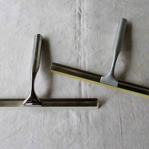 Vintage stainless steel window squeegee shower squeegee
