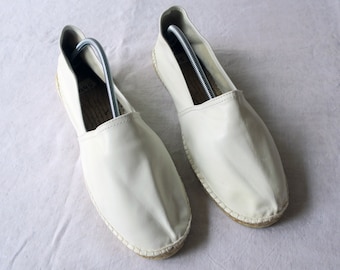 Vintage Slipper Espandrilles 43 Hand genaaid