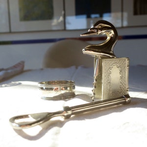 Vintage Silver Bar 2 bottle cap silver plated